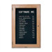 Wall-Mounted Enclosed Directory Boards - Oak