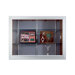 Series 70 Recessed Hinged Glass Door Trophy Cases - Plas-Cork (Without Lighting)
