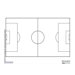 Magnetic Dry-Erase Coaching Aides Mat - Soccer