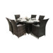 LA 6 Seater Oval Table Set