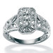 Sterling Silver Diamond Accent Filigree Ring