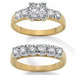2 Piece Cubic Zirconia Bridal Set