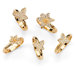 Gold Plated Stackable Rings Set of 5