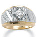 Men's 14K Crystal Gold - Plated Ring