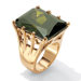 Olivine Cubic Zirconia Sterling Silver Ring