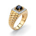 Men's Sapphire / Cubic Zirconia Ring