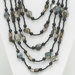 Brass Multi-Strand Beaded Necklace