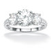 10k Gold Round Cubic Zirconia Ring