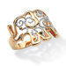 Filigree Brass Elephant Ring