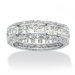 Princess Cut Cubic Zirconia Eternity Band
