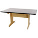 Art Table with Melamine Base