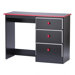 Miami 3 Drawer Laptop Computer Desk with Roller Glides