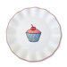 Everyday Cupcake Plaid Plate