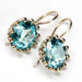 Blue Topaz Sterling Silver Earrings