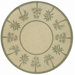 Four Seasons Natural/Sage Green Palm Tree Rug