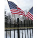 Flag Holder with USA Flags Set