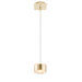 1 Light Square Canopy Acrylic Drum Pendant