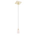 1 Light Square Canopy Kreide Swirl Pendant