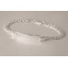 Ladies ID Small Square Sterling Silver Chain