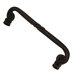 Mai Oui Thin Pull in Distressed Black with Terra Cotta