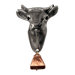 Curiosities Cow with Bell knob in Distressed Pewter Matte