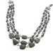 Sterling Silver 19 InchMultistrand Labradorite Necklace