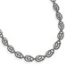 Sterling Silver 16 InchMarcasite Link Design Necklace 16 InchOrnate Marcasite Link Necklace
