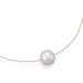 16 Inch24 Karat Gold Plated Sterling Silver Necklace With a 13mmWhite Cultured Freshwater Pearl