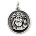Sterling Silver Antiqued First Holy Communion Medal Pendant