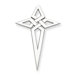 Sterling Silver Laser Designed Cross Pendant