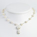 Sterling Silver White FW Cultured Pearl Necklace - 17 Inch- Lobster Claw