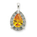 Sterling Silver Yellow CZ Pendant