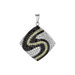Sterling Silver CZ Rhodium Plated S B Agcp135 Pendant- 18 Inch