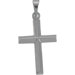 14k White Gold Cross Pendant18x14mm