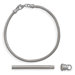 Sterling Silver 3mm Snake Story Bead Charm Bracelet