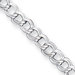 Sterling Silver Double LinK Charm Bracelet