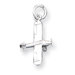 Sterling Silver Airplane with Two Slde Wings Charm