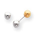 14k Two-tone Reversible 4mm Ball Earrings