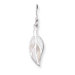 Sterling Silver Mother of Pearl Leaf Earrings