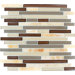 Polished Glass Mosaic in Honey Caramel