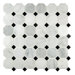 Honed Marble Mosaic in Arabescato Carrara