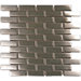 Metal Mosaic in Black Brick