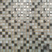5/8" x 5/8" Tumbled Glass Mosaic in Arctic Cloud