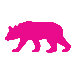 Silhouette - Bear Stretched Wall Art