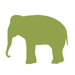 Silhouette - Elephant Stretched Wall Art