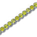 Must Have Classic 18.25 Carats Round Cut Peridot Gemstone Tennis Bracelet in Sterling Silver