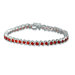 Time tested Classic Round Cut Gemstone Tennis Bracelet in Sterling Silver