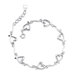 Young at Heart Sterling Silver Designer Inspired Fancy Link Chain Bracelets with Unique Heart Charms