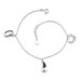 Fond Memories Sterling Silver Designer Inspired Classic Chain Bracelet with Lucky Charms