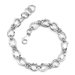 Classic Elegance Sterling Silver Designer Inspired Fancy Wrap Link Chain Bracelet